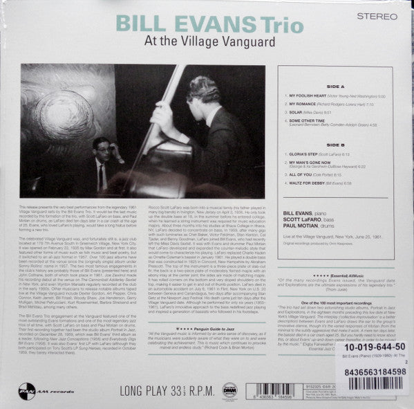 The Bill Evans Trio : At The Village Vanguard (LP, Comp, Ltd, Unofficial)