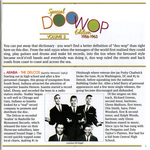 Various : The Golden Age Of American Rock 'N' Roll - Special Doo Wop Edition 1953-1963 Volume 2 (CD, Comp)