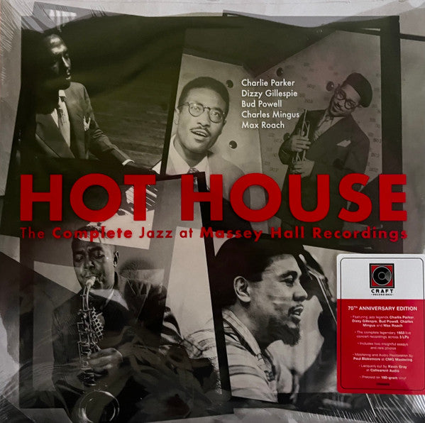 Charlie Parker, Dizzy Gillespie, Bud Powell, Charles Mingus, Max Roach : Hot House (The Complete Jazz At Massey Hall Recordings) (3xLP, 180 + Box, Comp, Ltd)