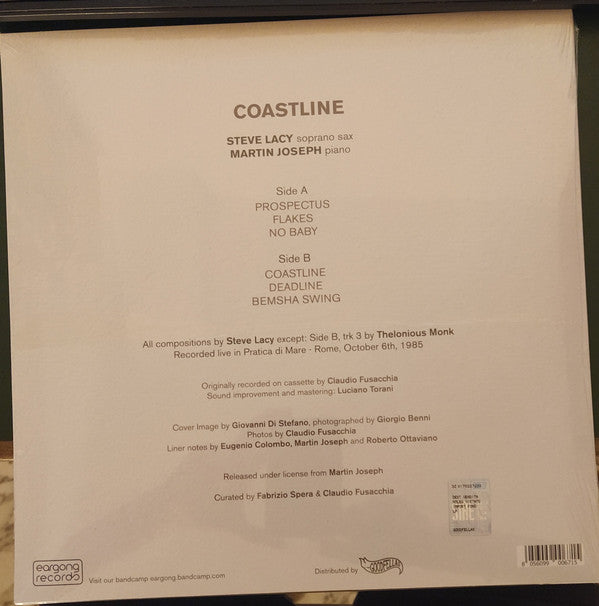 Steve Lacy - Martin Joseph : Coastline (LP, Album)