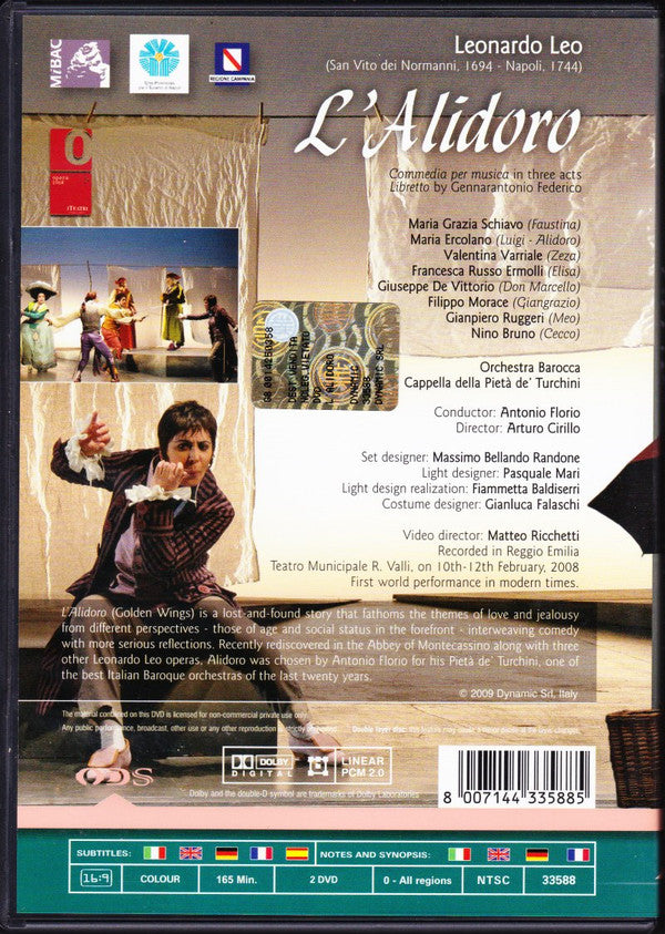 Leonardo Leo : L'Alidoro (2xDVD-V, Reg)