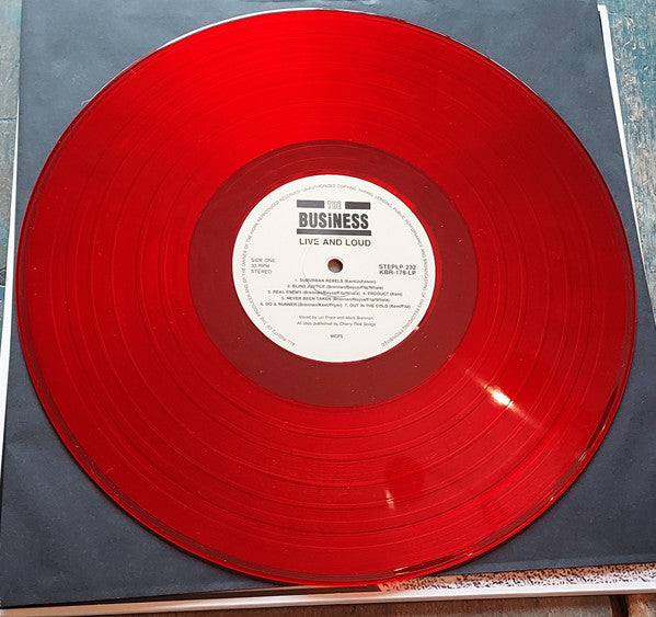 The Business : Live And Loud!! (LP, Album, RE, Red)