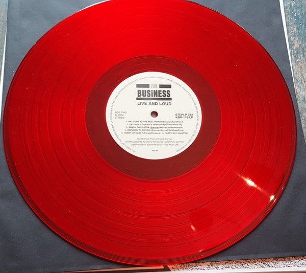 The Business : Live And Loud!! (LP, Album, RE, Red)