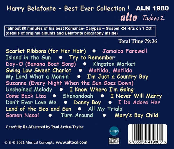 Harry Belafonte : Best Ever Collection ! Romance – Calypso – Gospel (CD, Comp, RM)