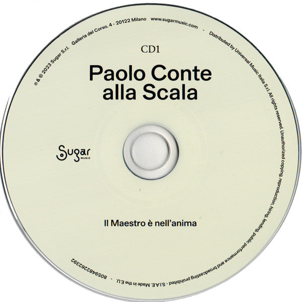 Paolo Conte : Paolo Conte Alla Scala - Il Maestro È Nell'anima (2xCD, Album)