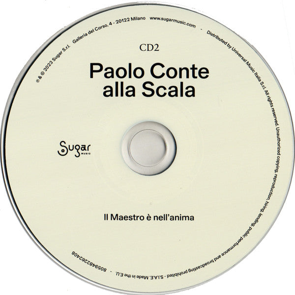 Paolo Conte : Paolo Conte Alla Scala - Il Maestro È Nell'anima (2xCD, Album)