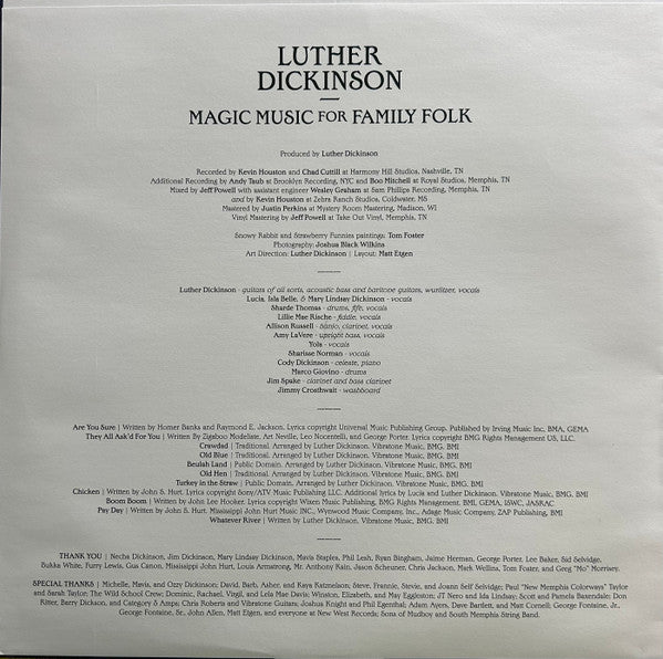 Luther Dickinson : Magic Music For Family Folk (LP, Album)