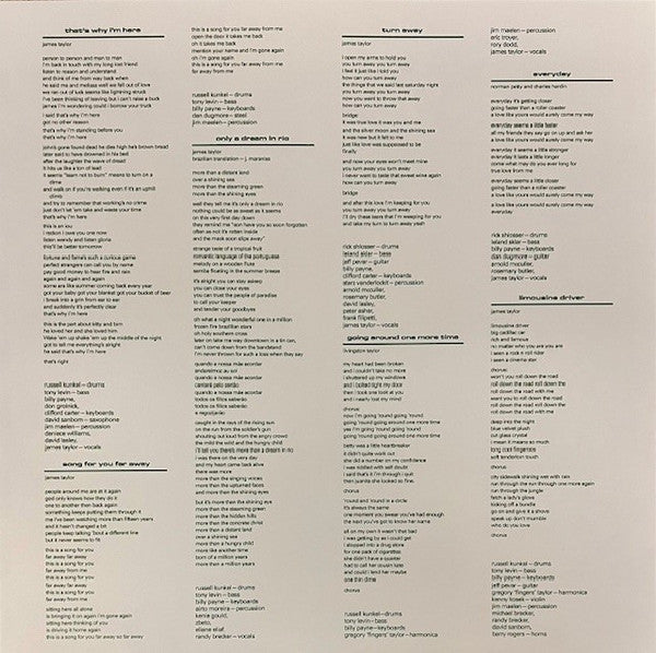 James Taylor (2) : That's Why I'm Here (LP, Ltd, Num, RE, Gre)