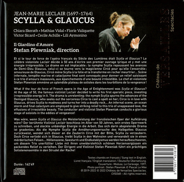 Jean-Marie Leclair – Stefan Plewniak, Il Giardino D'Amore : Scylla & Glaucus (3xCD, Album + Box)