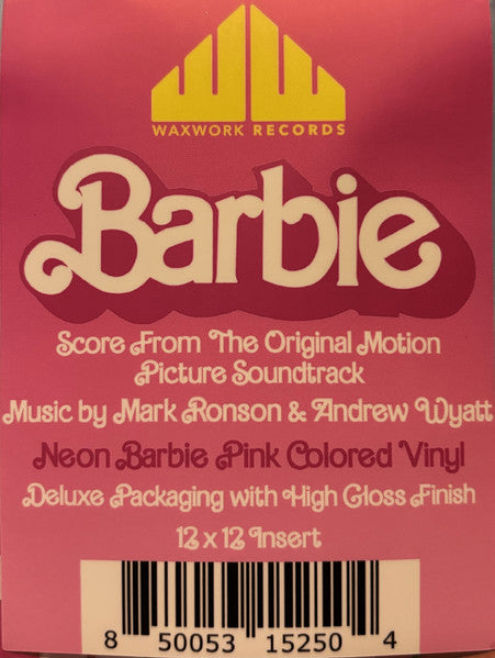 Mark Ronson, Andrew Wyatt : Barbie (Score From The Original Motion Picture Soundtrack) (LP, Ltd, Neo)