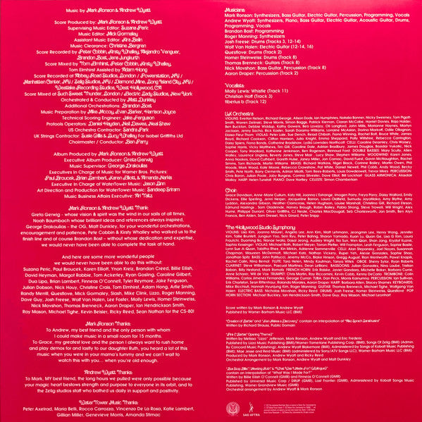 Mark Ronson, Andrew Wyatt : Barbie (Score From The Original Motion Picture Soundtrack) (LP, Ltd, Neo)