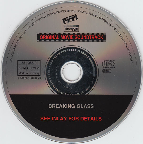 Hazel O'Connor : Breaking Glass (CD, Album, RE)