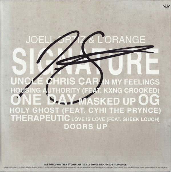 Joell Ortiz & L'Orange : Signature (LP, Album, Ltd, Sig)