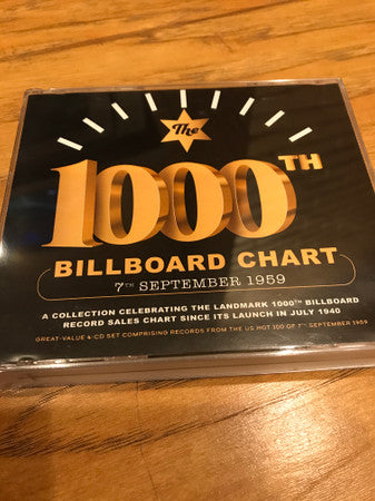Various : The 1000th Billboard Chart 7th September 1959 (4xCD, Comp)