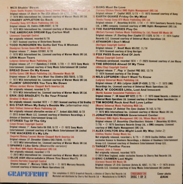 Various : Looking For The Magic (American Power Pop In The Seventies) (3xCD, Comp)