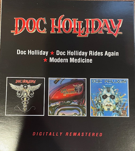 Doc Holliday (3) : Doc Holliday / Rides Again / Modern Medicine (2xCD, Comp, RE, RM)