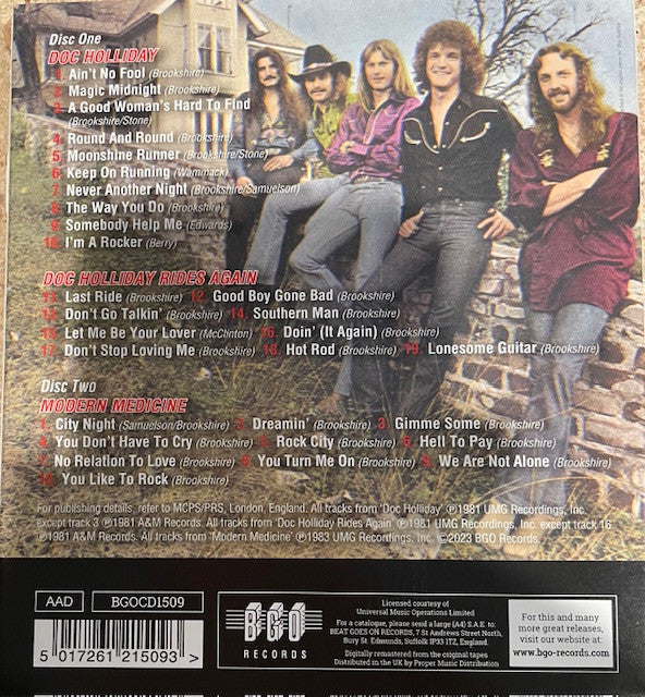 Doc Holliday (3) : Doc Holliday / Rides Again / Modern Medicine (2xCD, Comp, RE, RM)