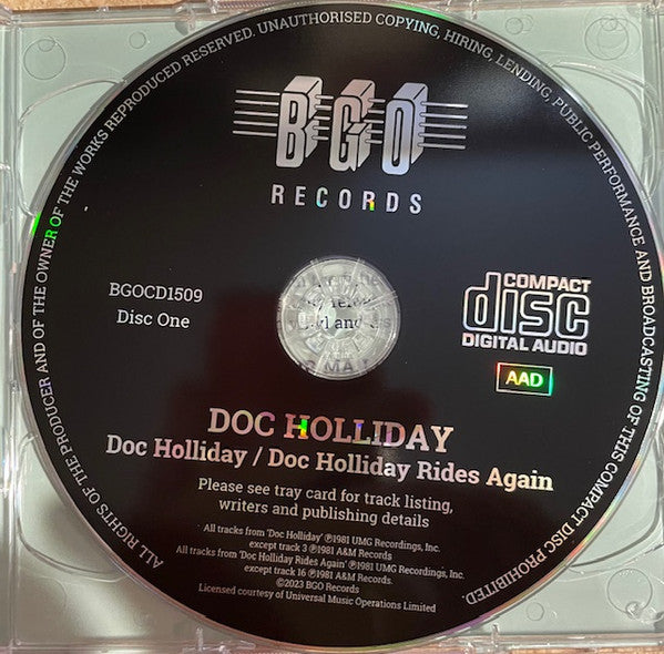 Doc Holliday (3) : Doc Holliday / Rides Again / Modern Medicine (2xCD, Comp, RE, RM)