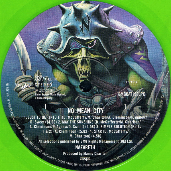 Nazareth (2) : No Mean City (LP, Album, RE, RM, Gre)