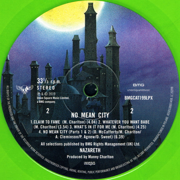 Nazareth (2) : No Mean City (LP, Album, RE, RM, Gre)