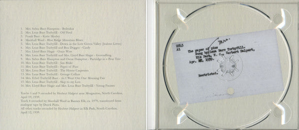 Various : Ever Since We've Known It: More North Carolina Mountain Singing (CDr, Comp)
