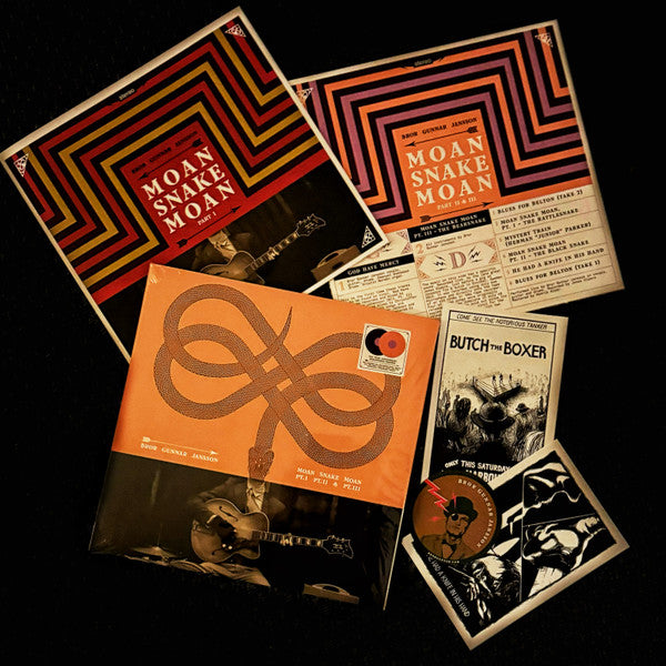 Bror Gunnar Jansson : Moan Snake Moan PT. I PT. II & PT. III (2xLP, Album, RE, RM, 10t)