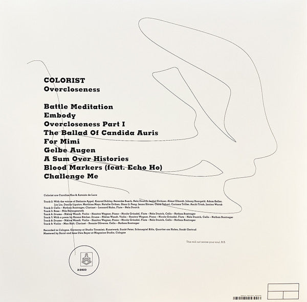 Colorist : Overcloseness (LP, Album)