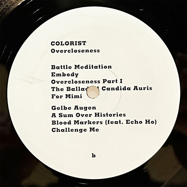 Colorist : Overcloseness (LP, Album)