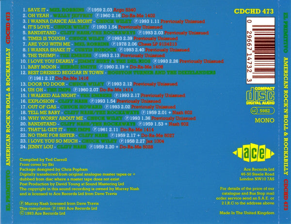 Various : El Primitivo American Rock'N'Roll & Rockabilly (CD, Comp)