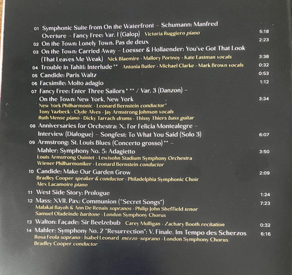 Yannick Nézet-Séguin, London Symphony Orchestra, Bradley Cooper, Leonard Bernstein : Maestro - Music By Leonard Bernstein (CD, Comp)