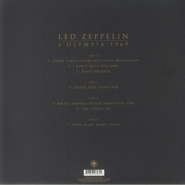 Led Zeppelin : L'Olympia 1969 (2xLP, Unofficial, Gat)