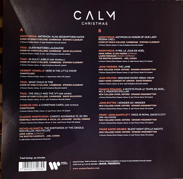 Various : Calm Christmas (LP, Comp, 180)