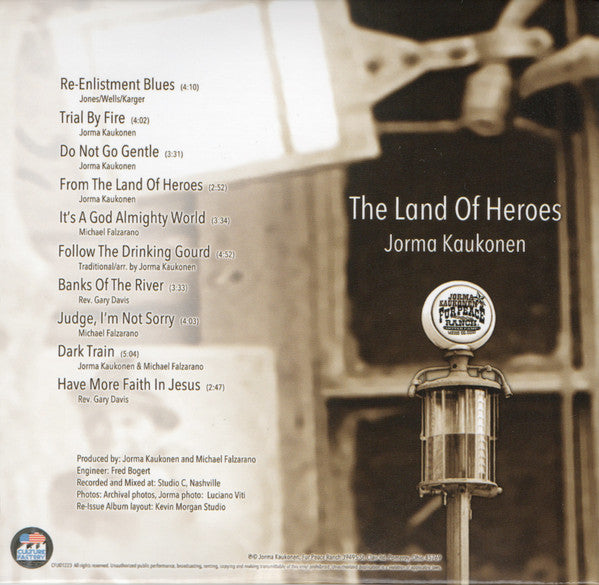Jorma Kaukonen : The Land Of Heroes (CD, Album, Ltd, RE)