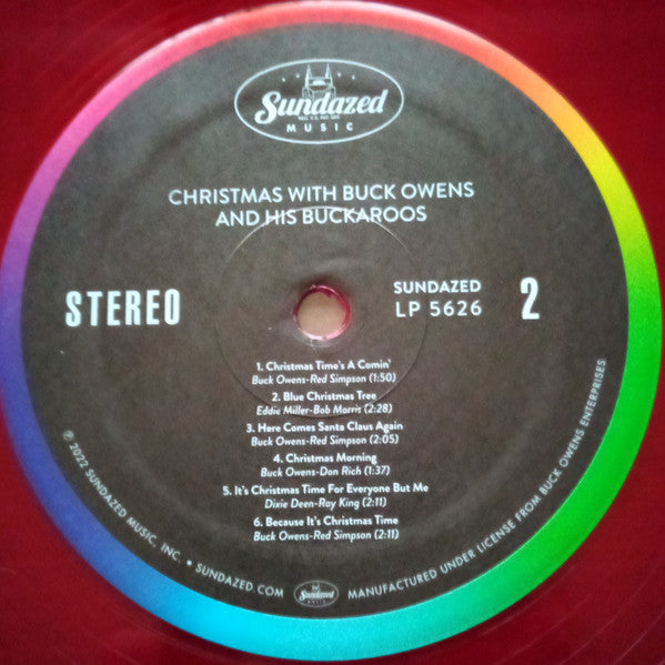 Buck Owens And His Buckaroos : Christmas With Buck Owens And His Buckaroos (LP, Album, RE, Tra)