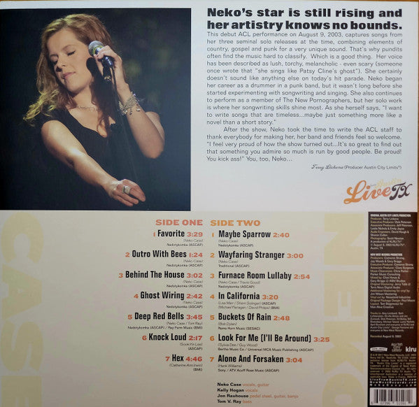 Neko Case : Live From Austin TX (LP, Album, Ltd, RE, Cry)