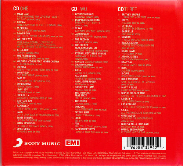 Various : Now That's What I Call Music '93-'03: 40 Years Volume 2 1993-2003 (3xCD, Comp)