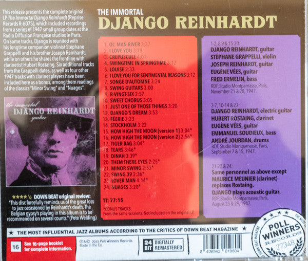 Django Reinhardt : The Immortal (CD, Comp, RE)