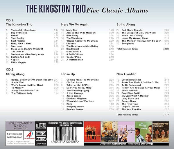 The Kingston Trio* : Five Classic Albums (2xCD, Comp, RM)