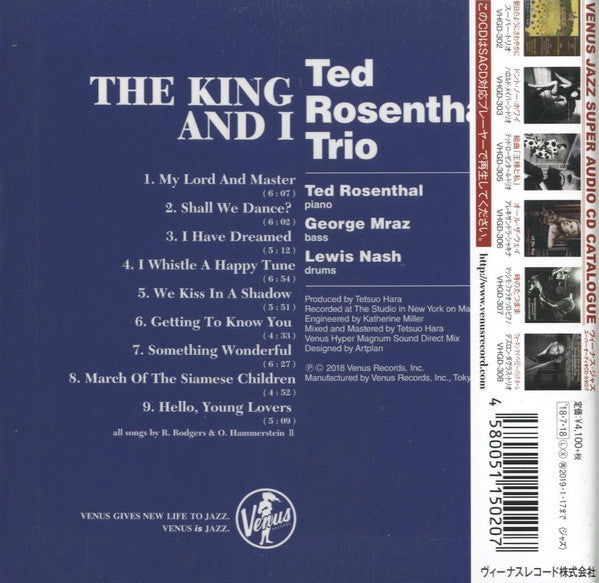 Ted Rosenthal Trio : The King And I (SACD, Album, RE)