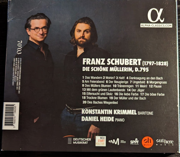 Franz Schubert, Konstantin Krimmel, Daniel Heide : Die Schöne Müllerin (CD)