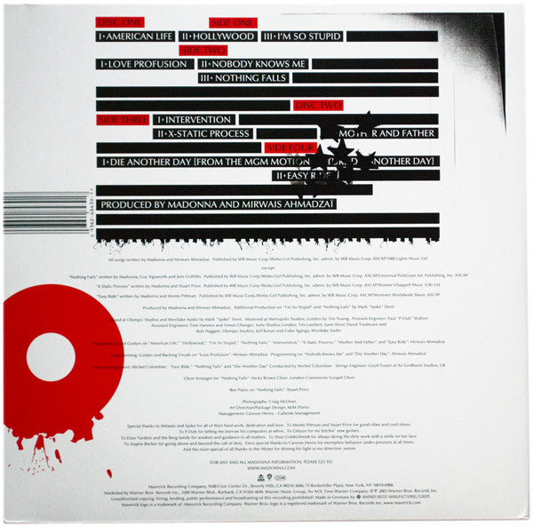 Madonna : American Life (2xLP, Album)