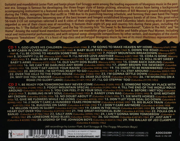 Lester Flatt, Earl Scruggs & The Foggy Mountain Boys : Foggy Mountain Breakdown: The Collection 1948-62 (CDr, Comp)