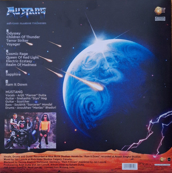 Mustang (13) : Beyond Raging Thunder (LP, Album, Blu + 7")