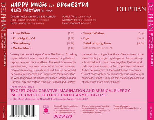 Alex Paxton : Happy Music For Orchestra (CD, Album)