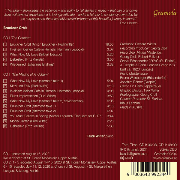 Rudi Wilfer : Bruckner Orbit (2xCD, Album)