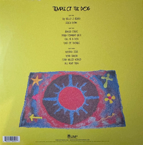 Temple Of The Dog : Temple Of The Dog (LP + LP, S/Sided, Etch + Album, RE, RM, RP, Gat)