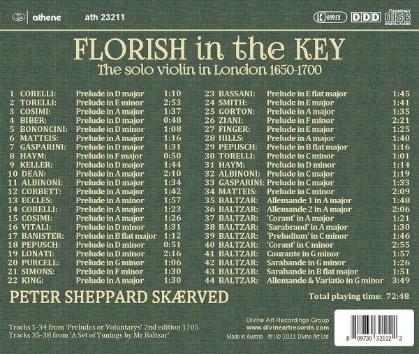 Peter Sheppard : Florish In The Key (CD, Album)
