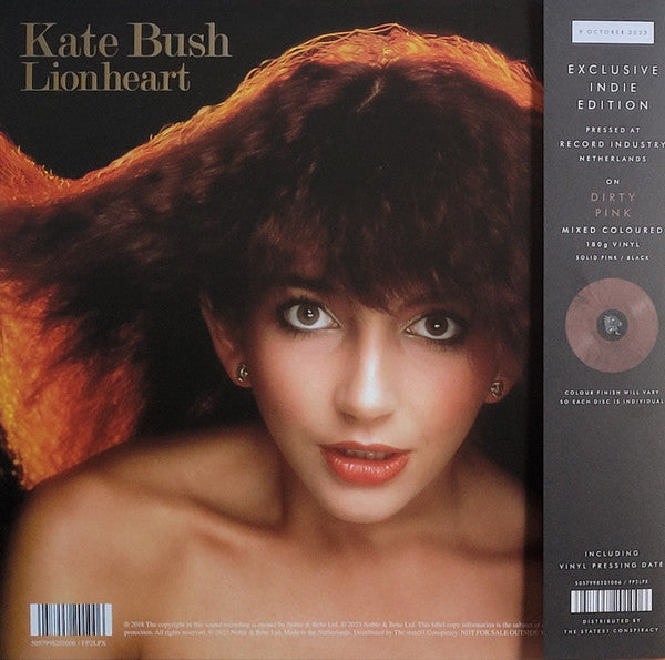 Kate Bush : Lionheart (LP, Album, RE, RM, Sol)