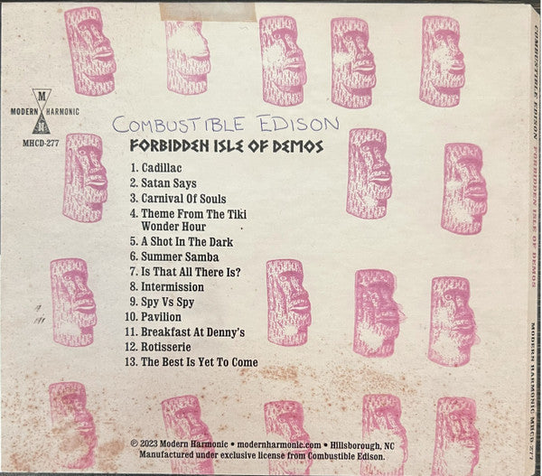 Combustible Edison : Forbidden Isle Of Demos (CD, Comp)