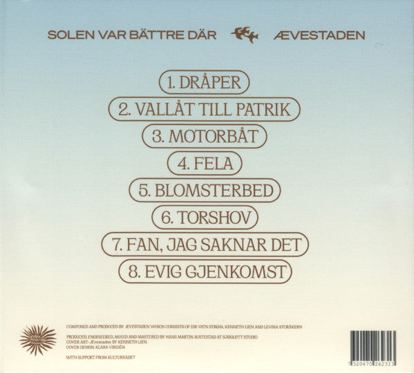 Ævestaden : Solen Var B​ä​ttre D​ä​r (CD, Album)